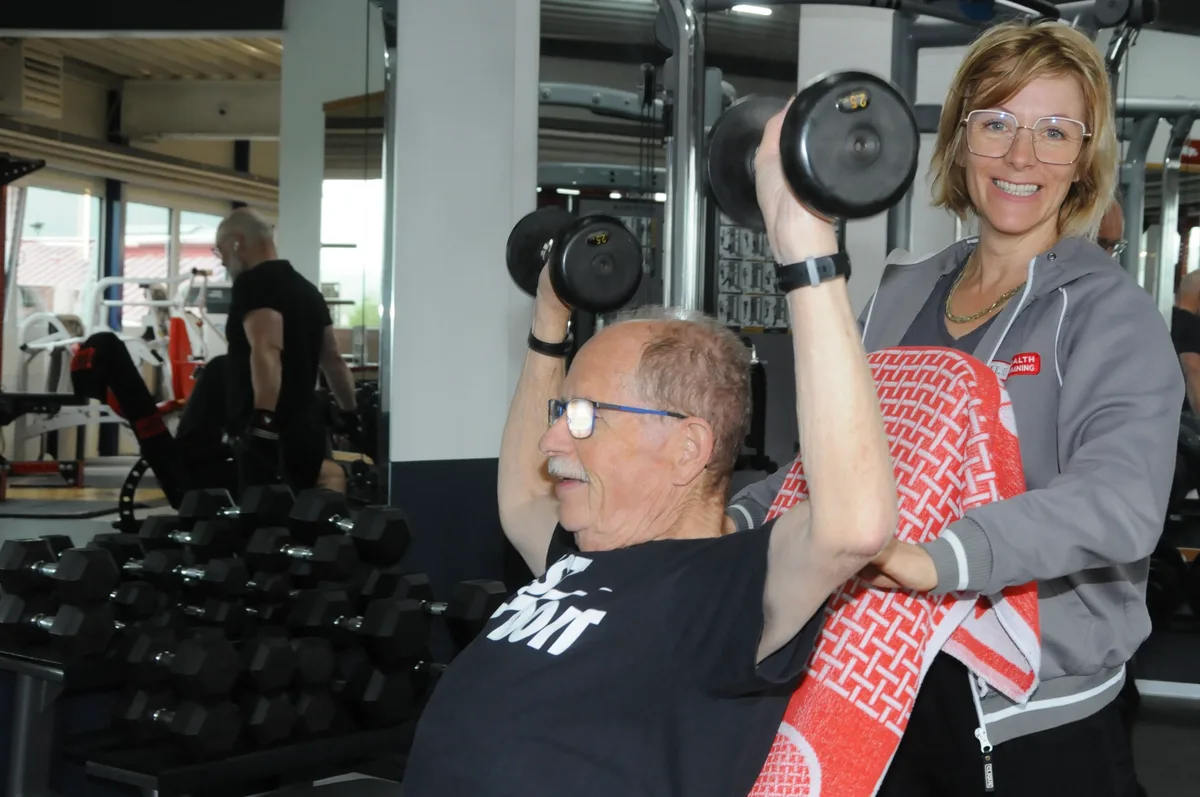 Krafttraining unter Anleitung.